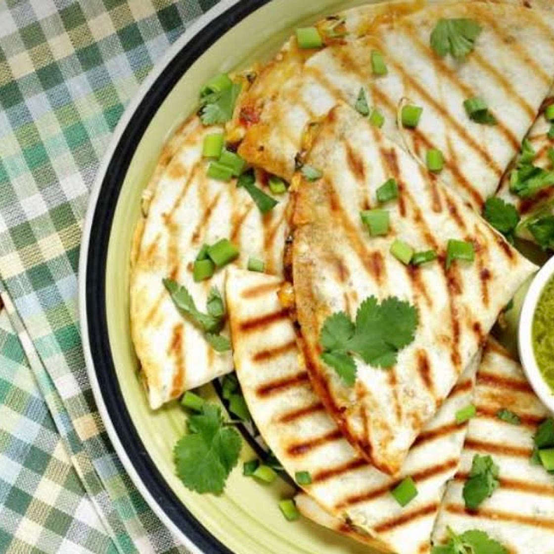 Chicken Quesadillas with Avocado Salsa