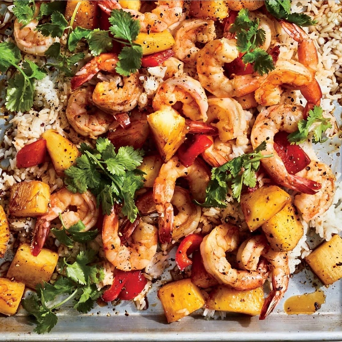 Sheet Pan Hawaiian Shrimp