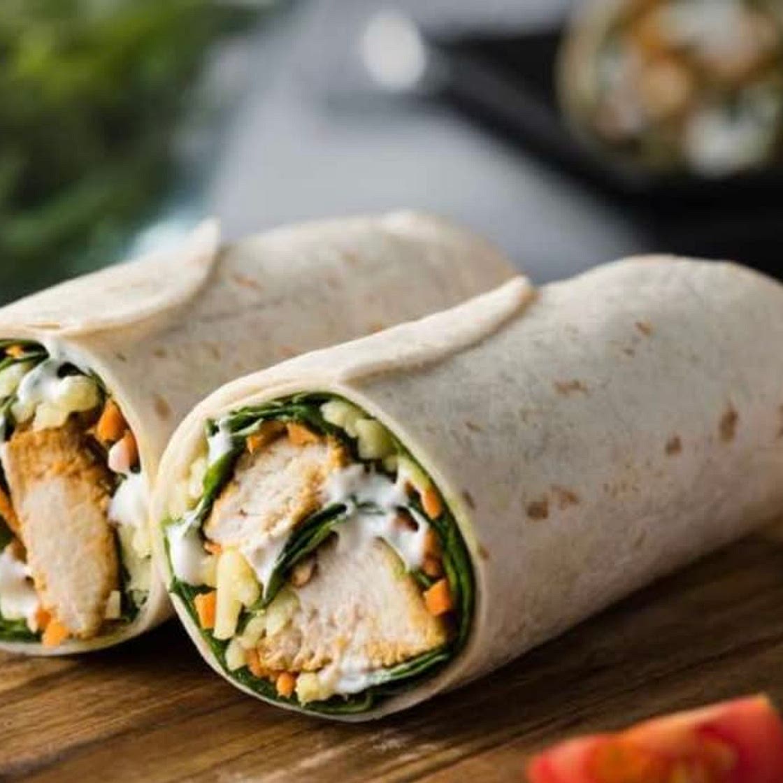 Hummus Chicken Wrap