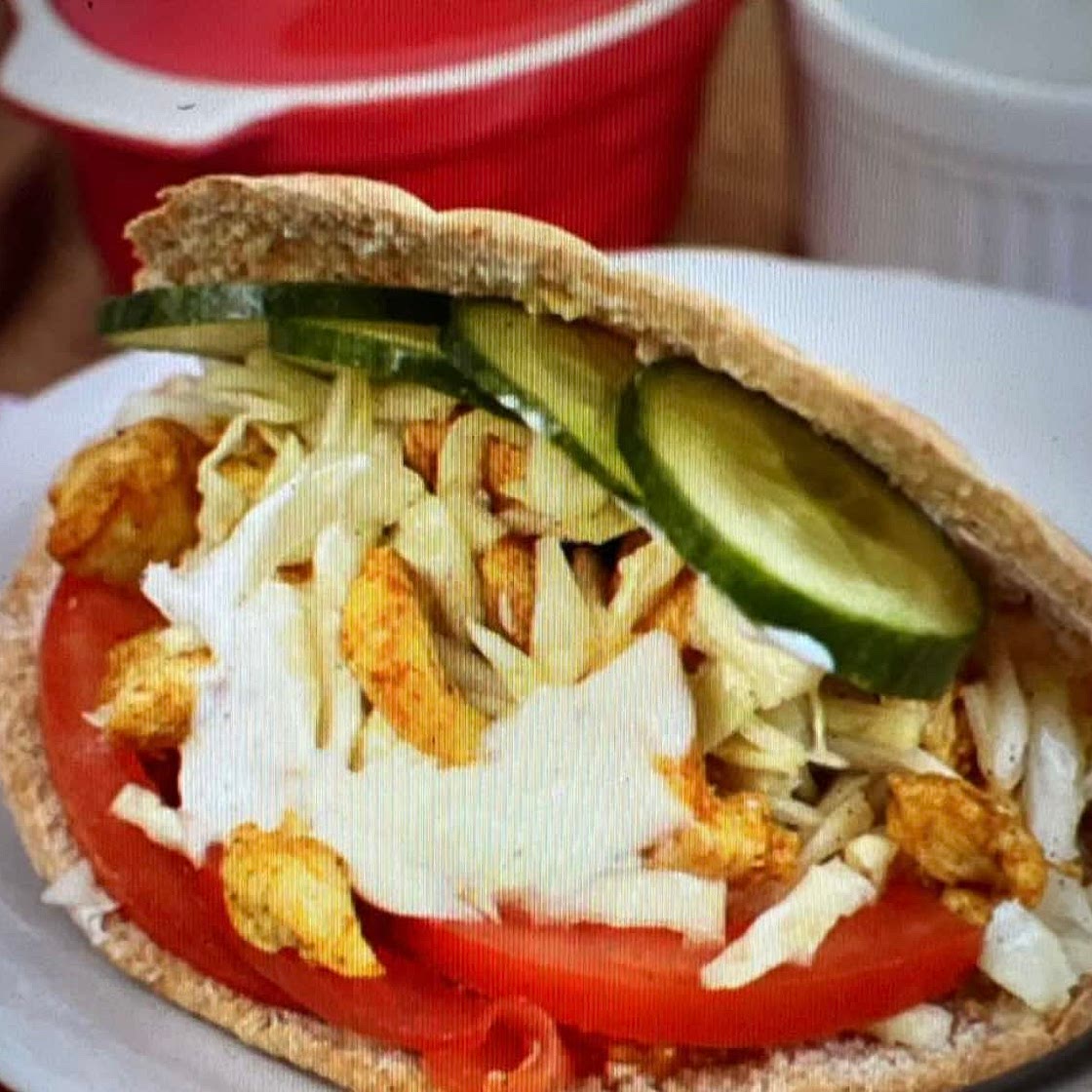 Chicken Wrap with Garlic Sauce