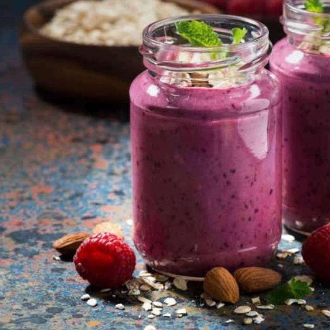Raspberry Almond Smoothie