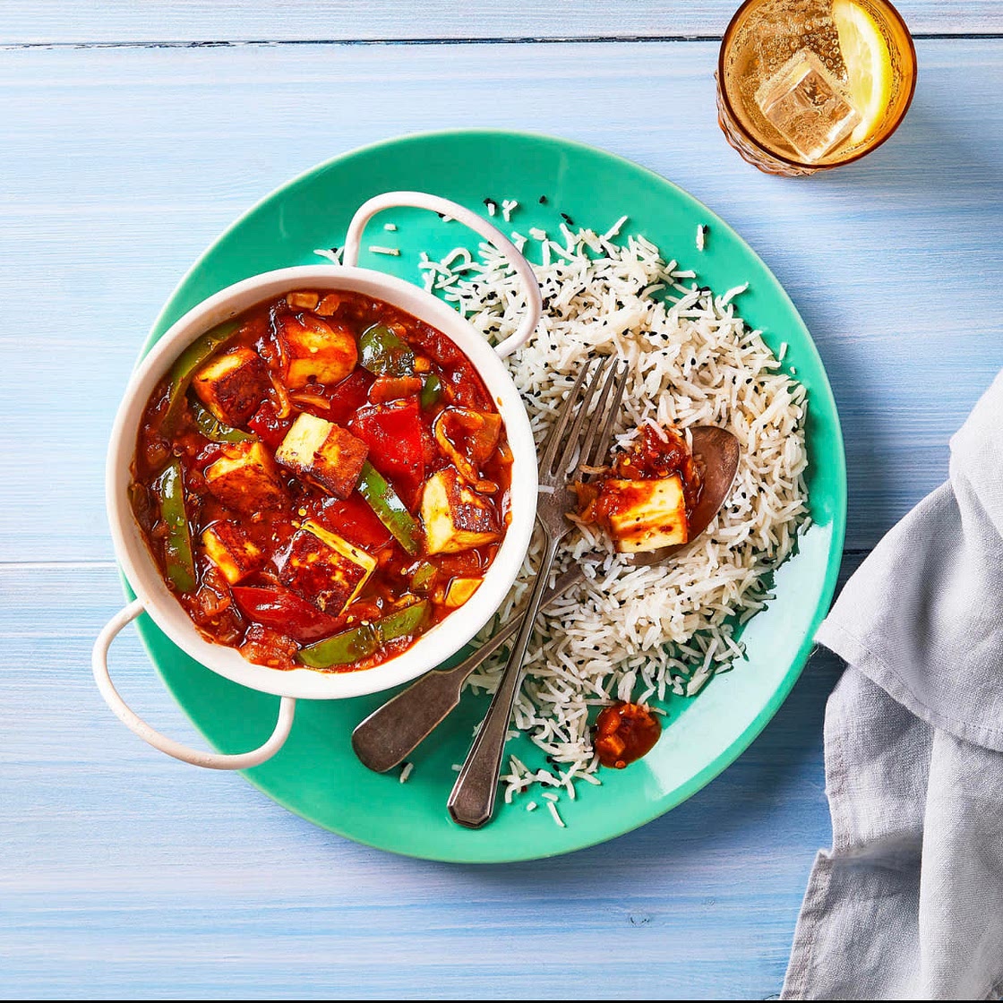 Paneer Jalfrezi With Cardamom Rice