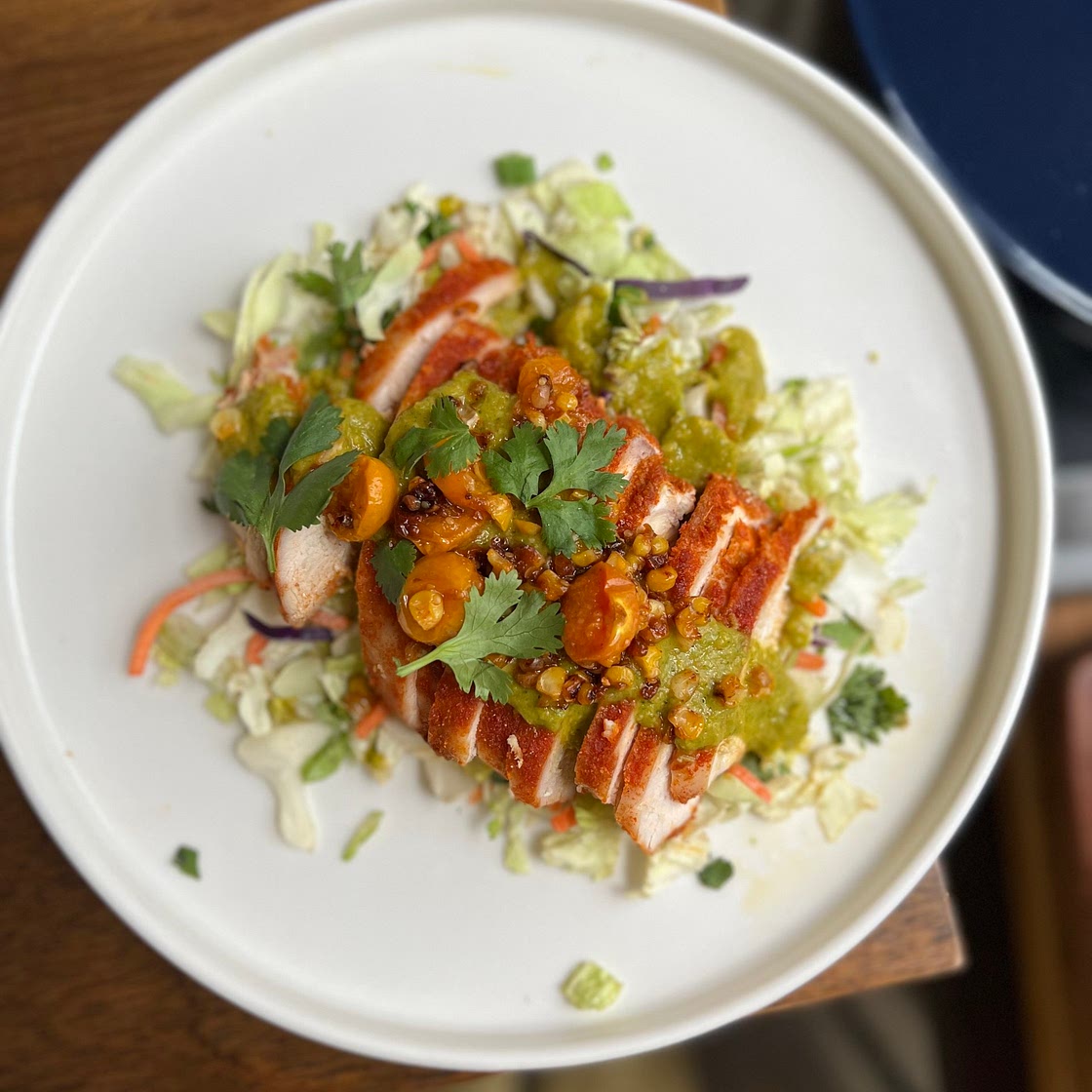 Smoky Paprika Chicken with Golden Berry Salsa 