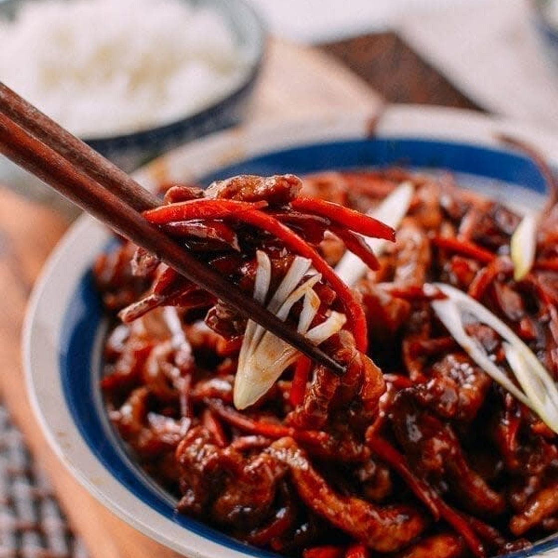 Shredded Pork Stir Fry With Sweet Bean Sauce