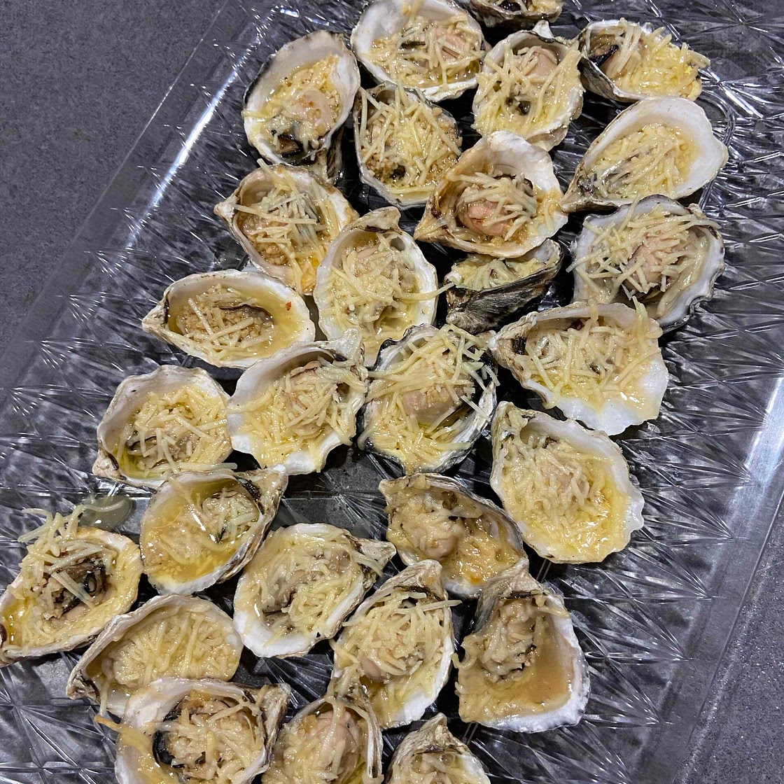 Parmesan bbq oysters 