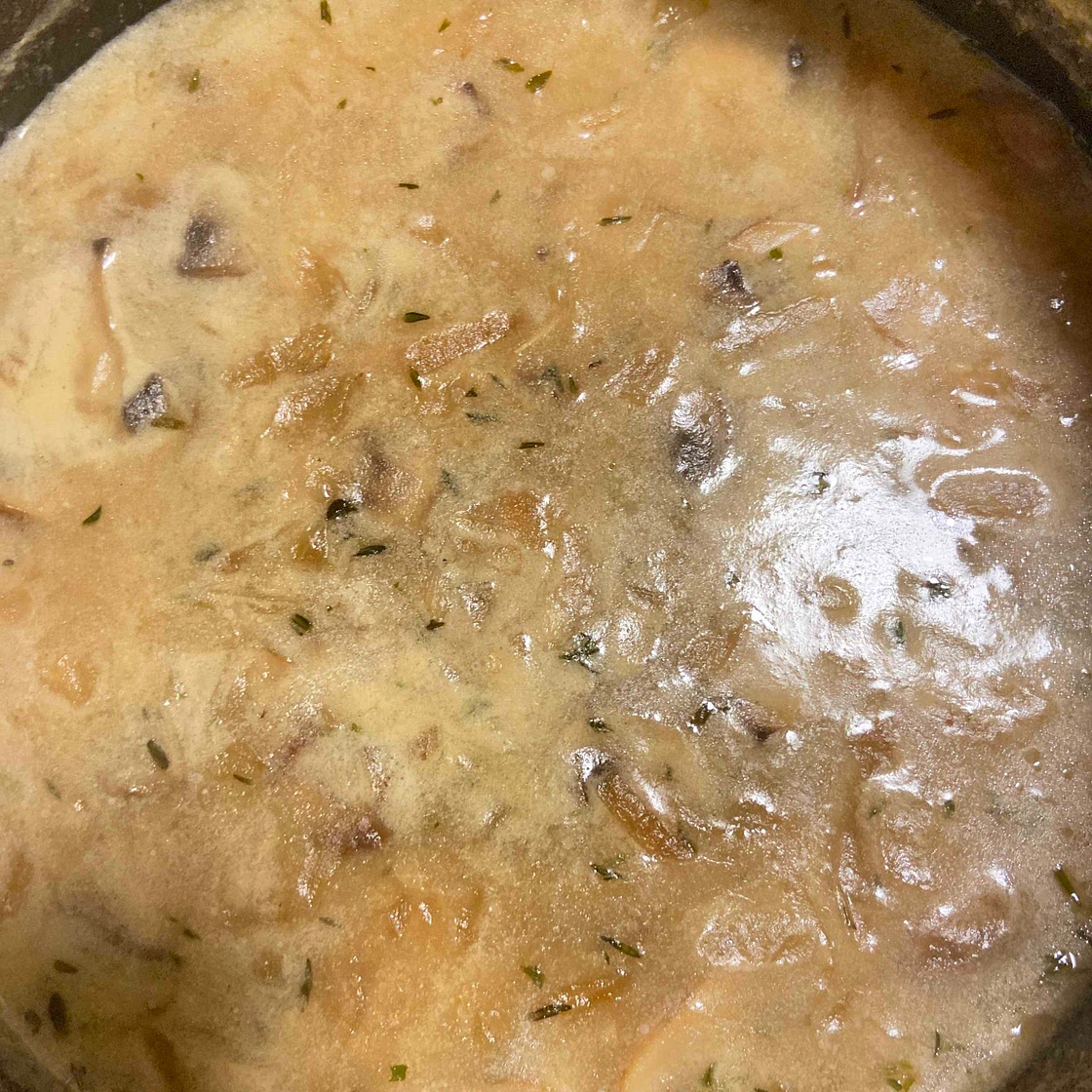Easy Greek Yogurt Mushroom Soup