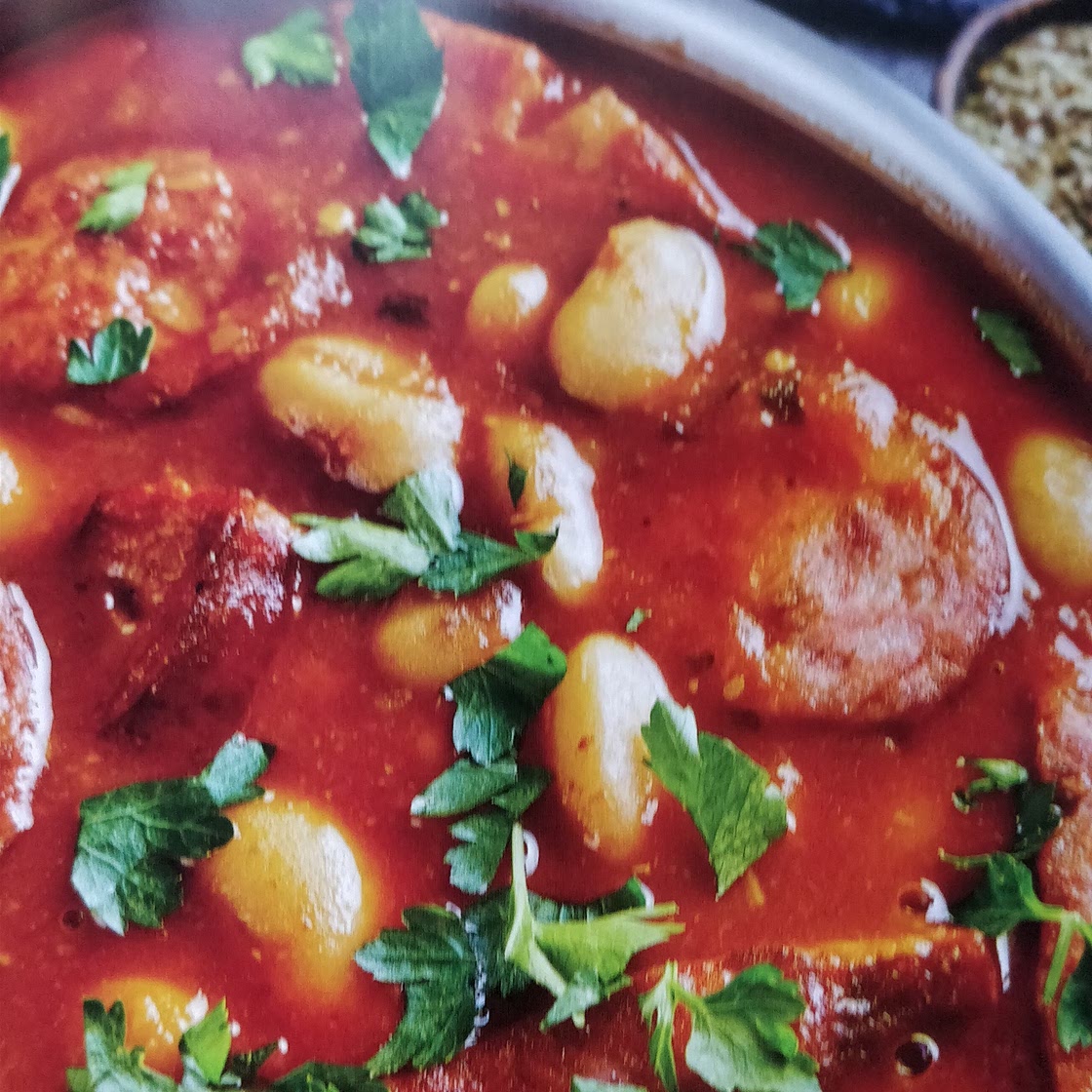 Chorizo and Bean Tuscan-style Pork