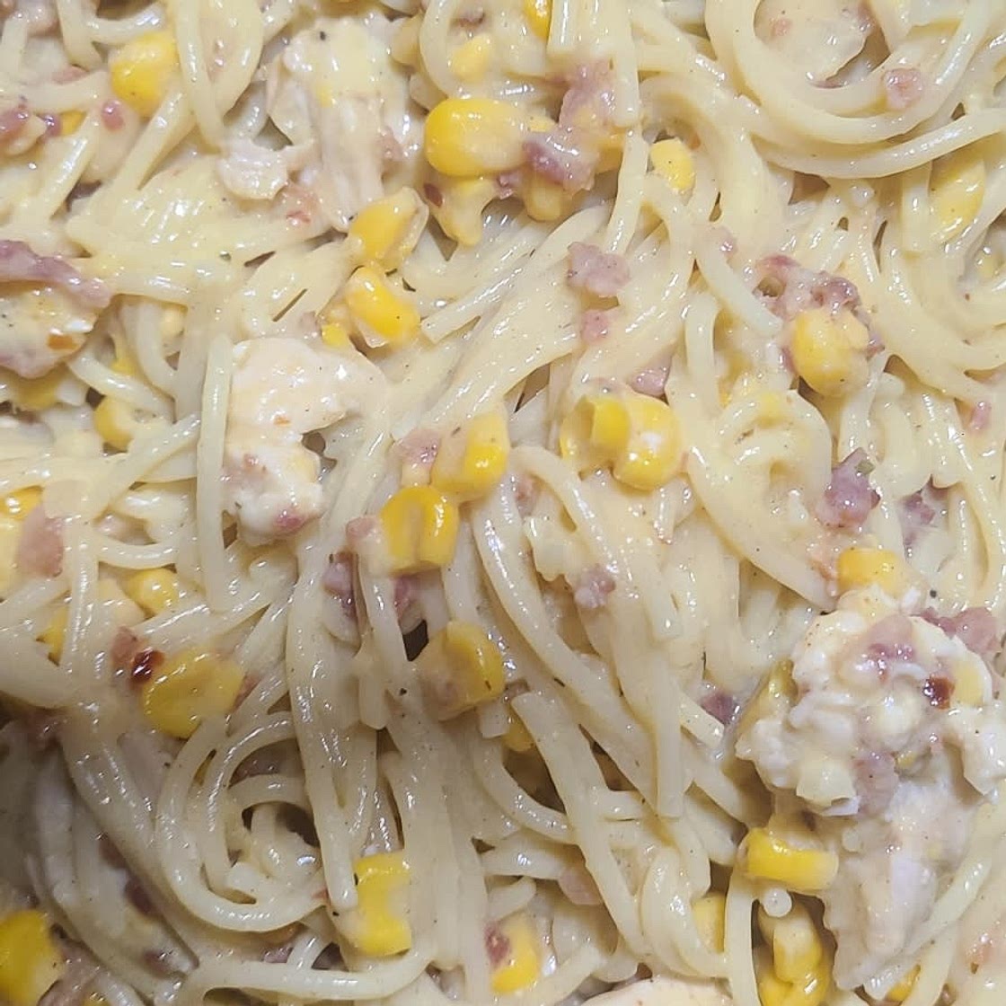 Spicy Corn Carbonara