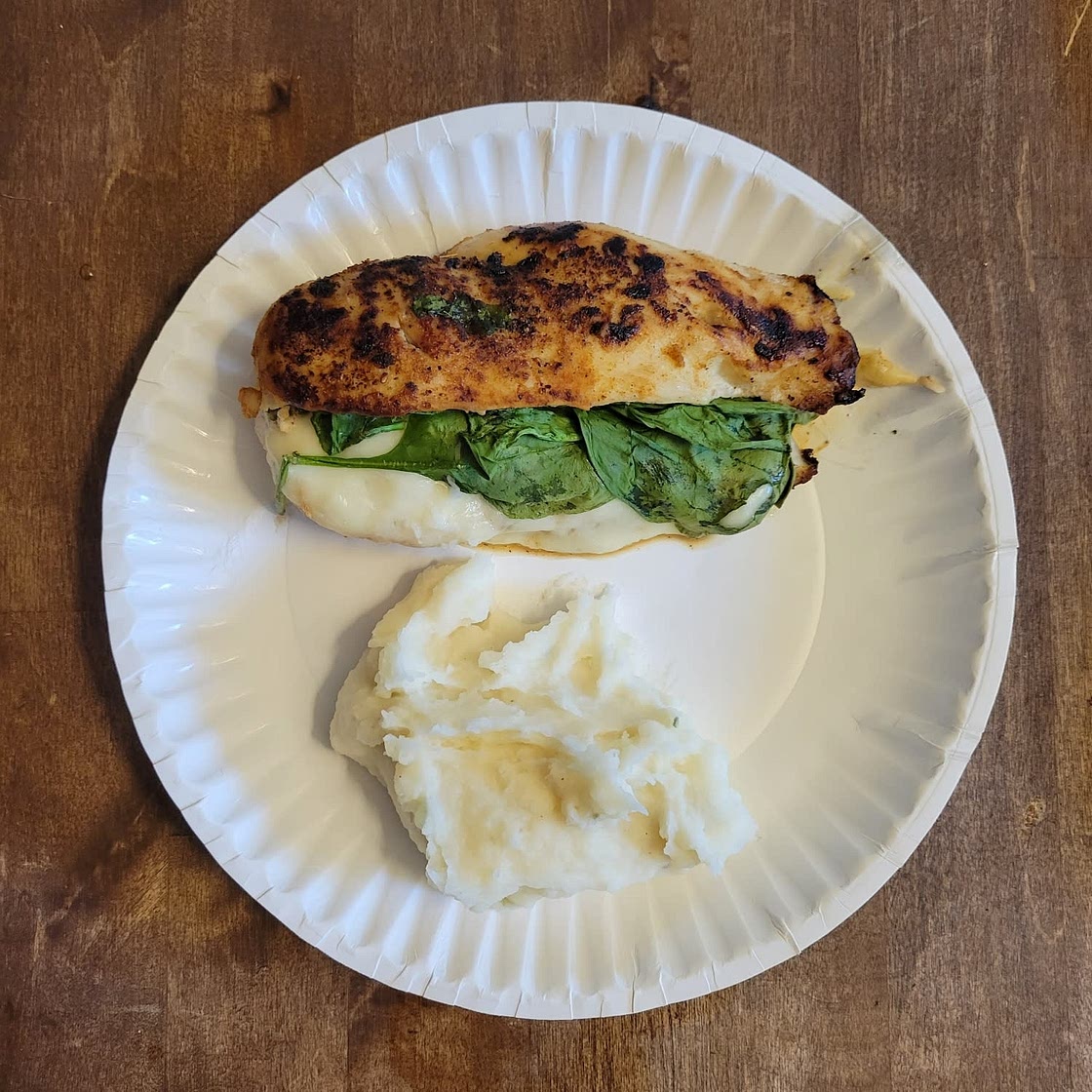 Bacon Spinach Stuffed Chicken
