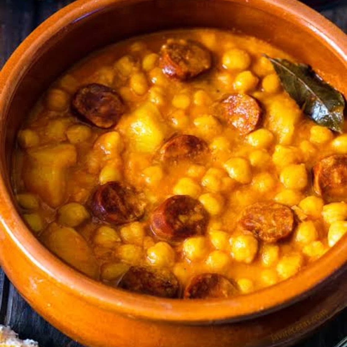 Asturian chickpea potaje