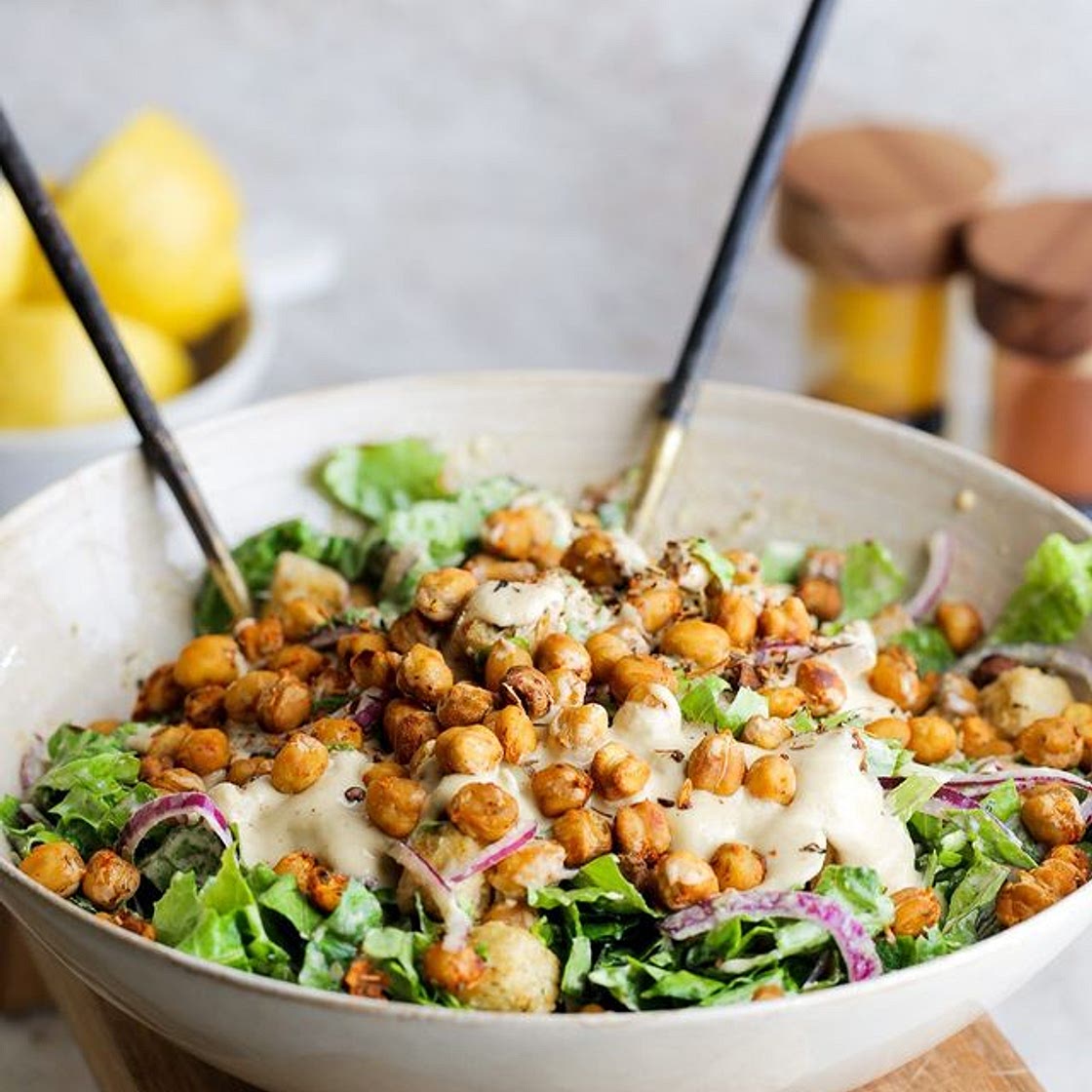Caesar Salad🥬 Made plant-based