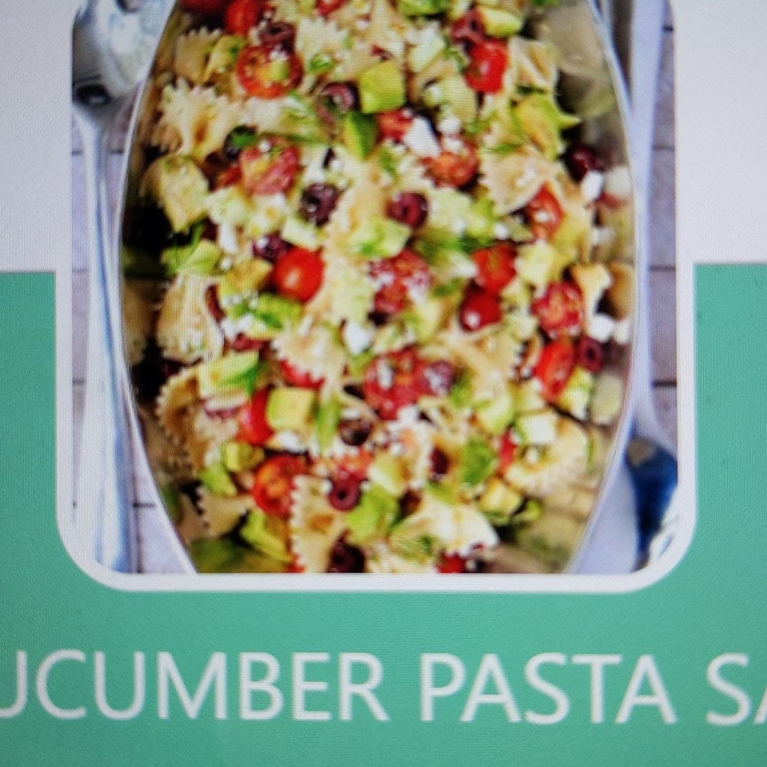 Tomato Cucumber Pasta Salad