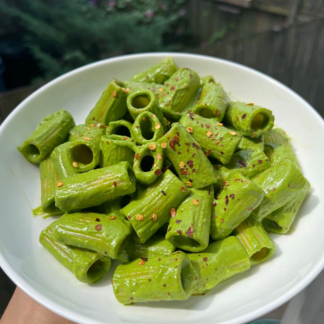 Whipped Feta Green Goddess Pasta