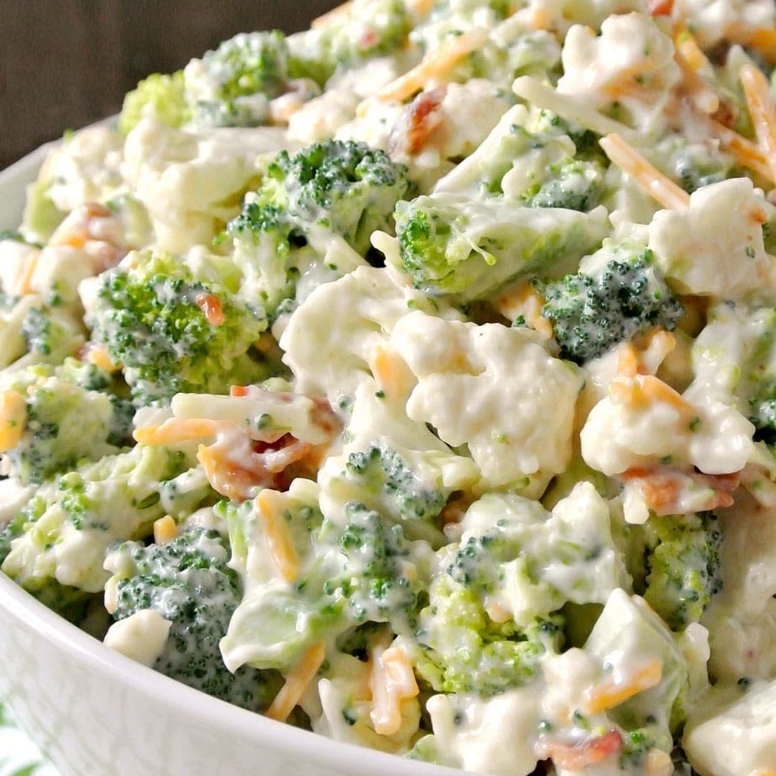 Broccoli Cauliflower Salad