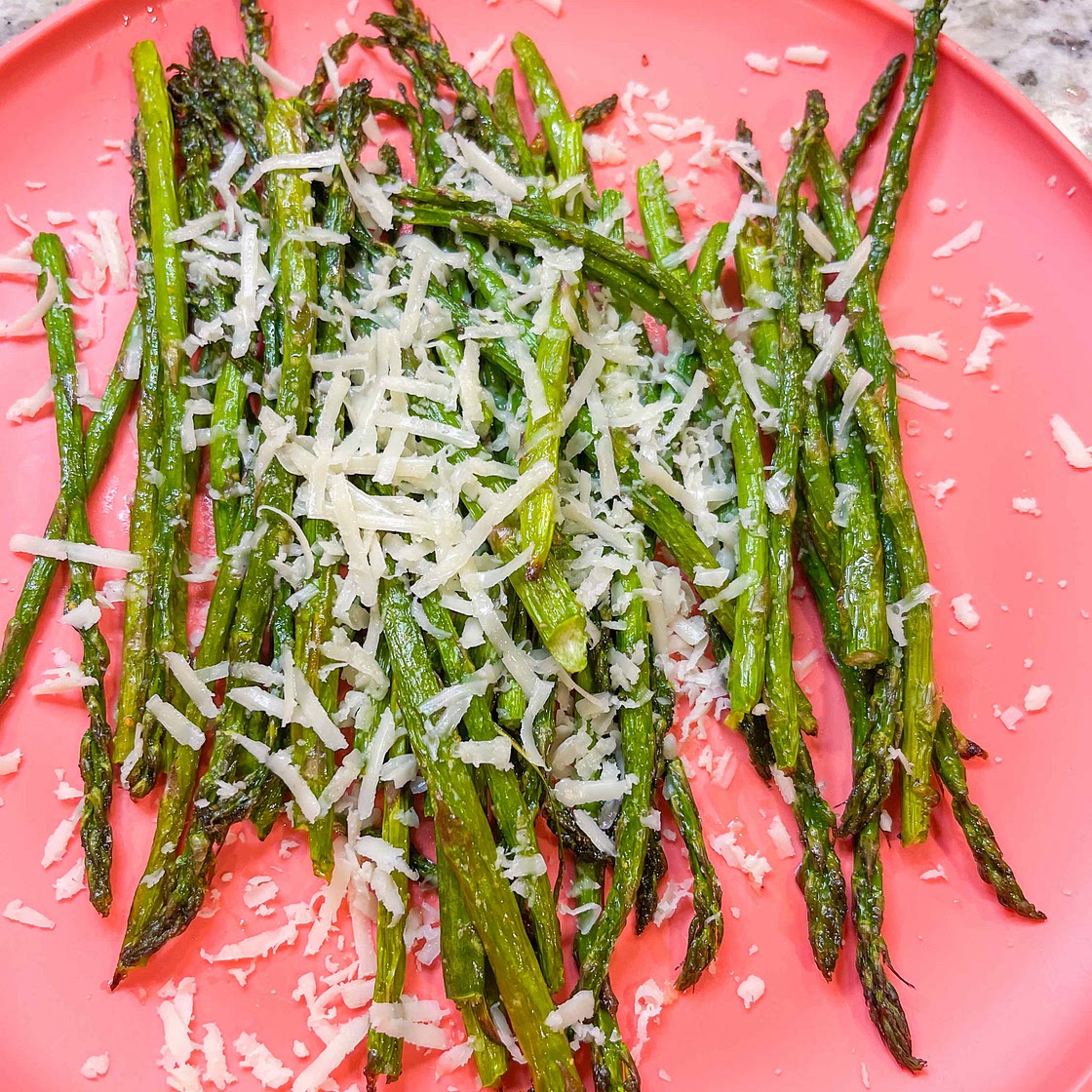 Air fried asparagus 