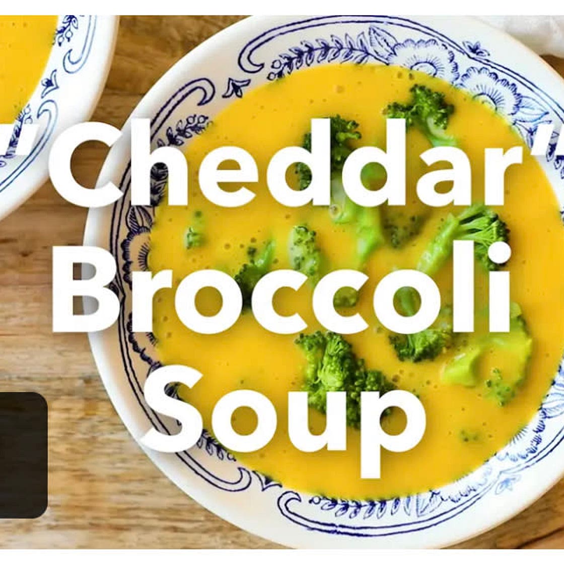 Cheddar broccoli soup