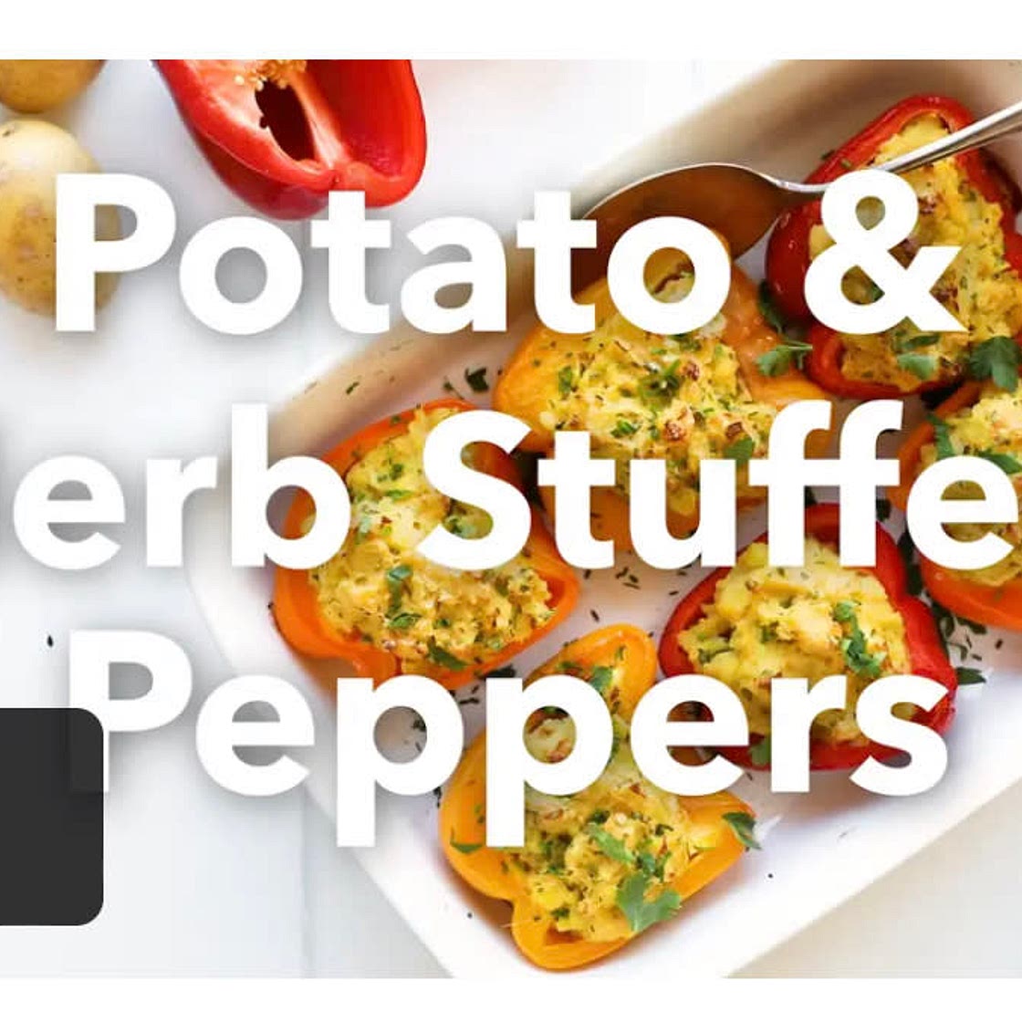 Potato & herb stuffed peppers 