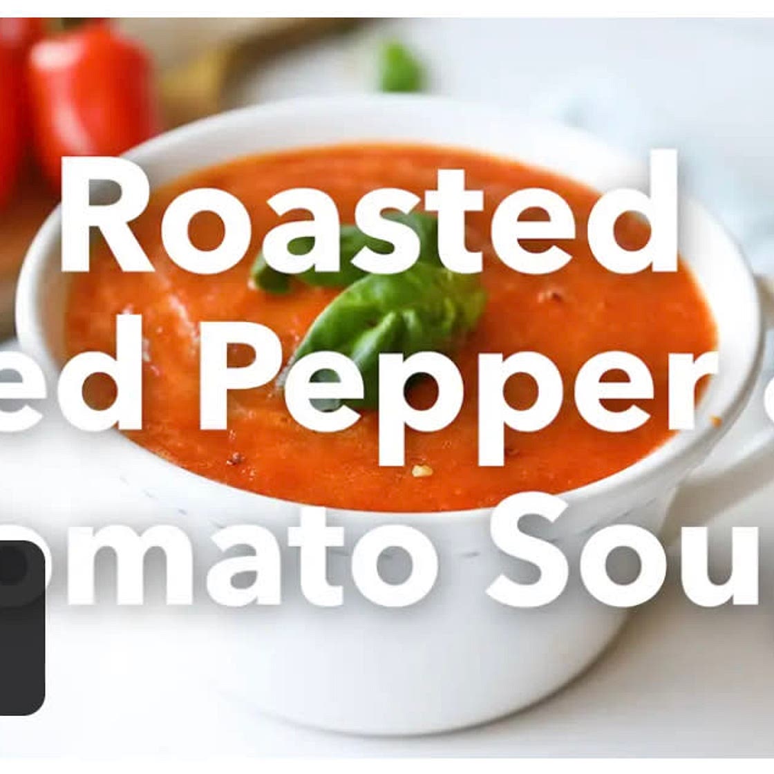 Roasted Red Pepper & Tomato Soup