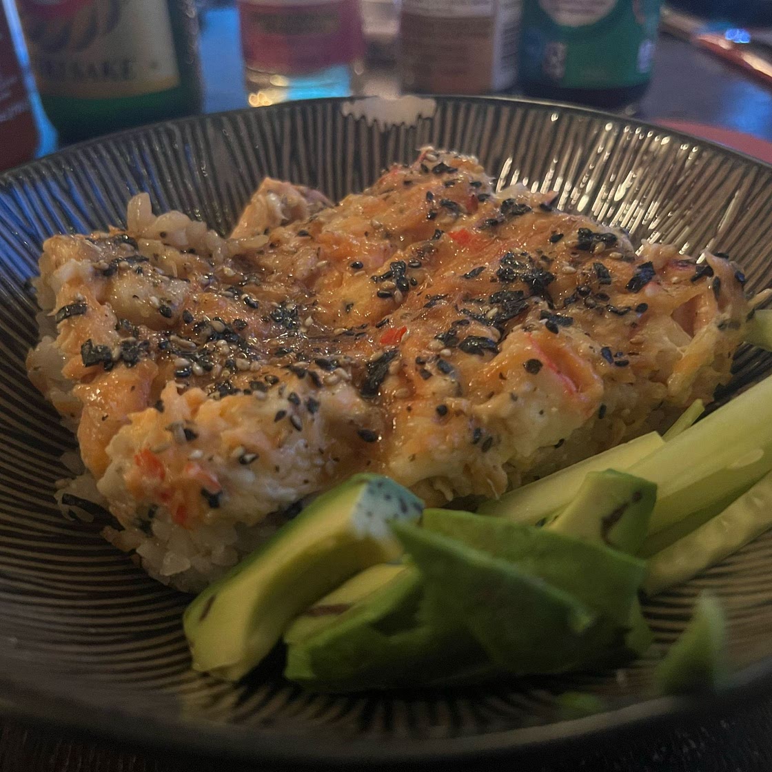 Salmon Sushi Bake