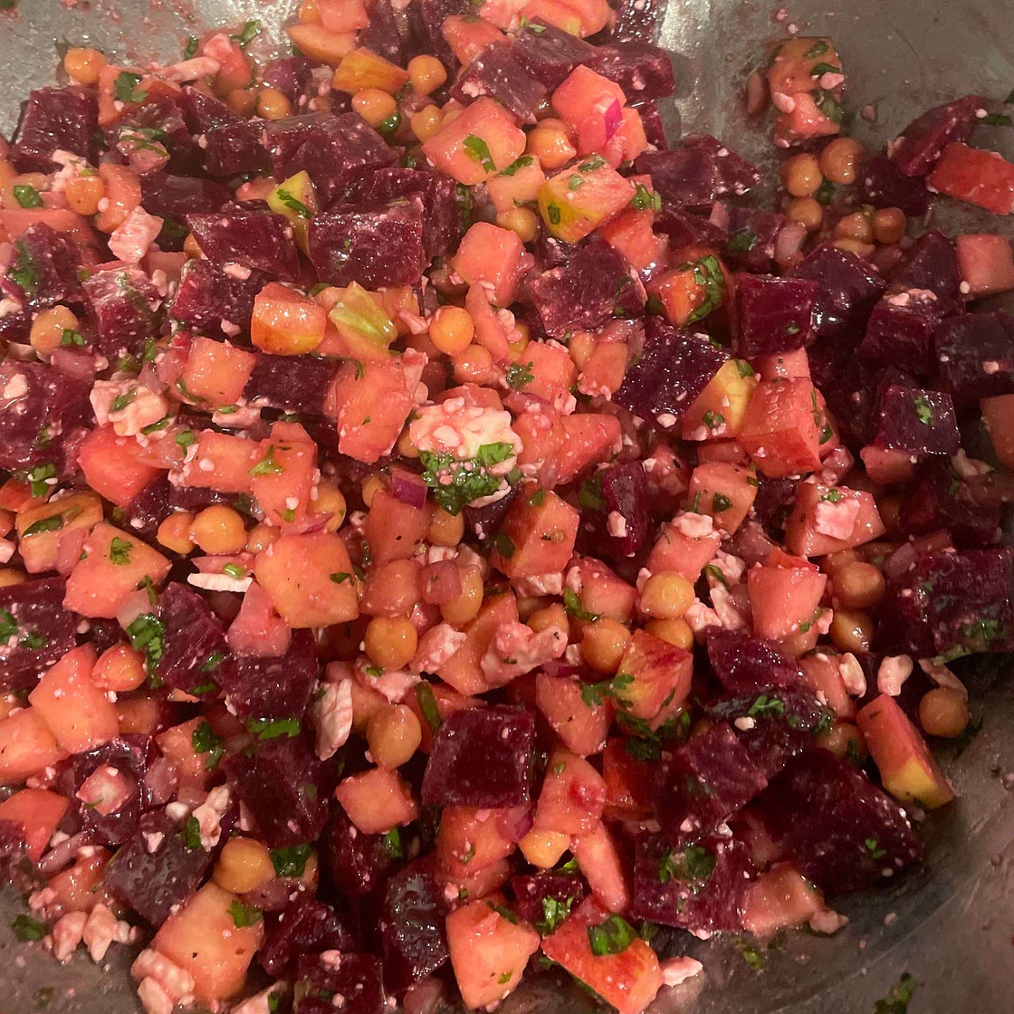 Chickpea Beetroot Salad