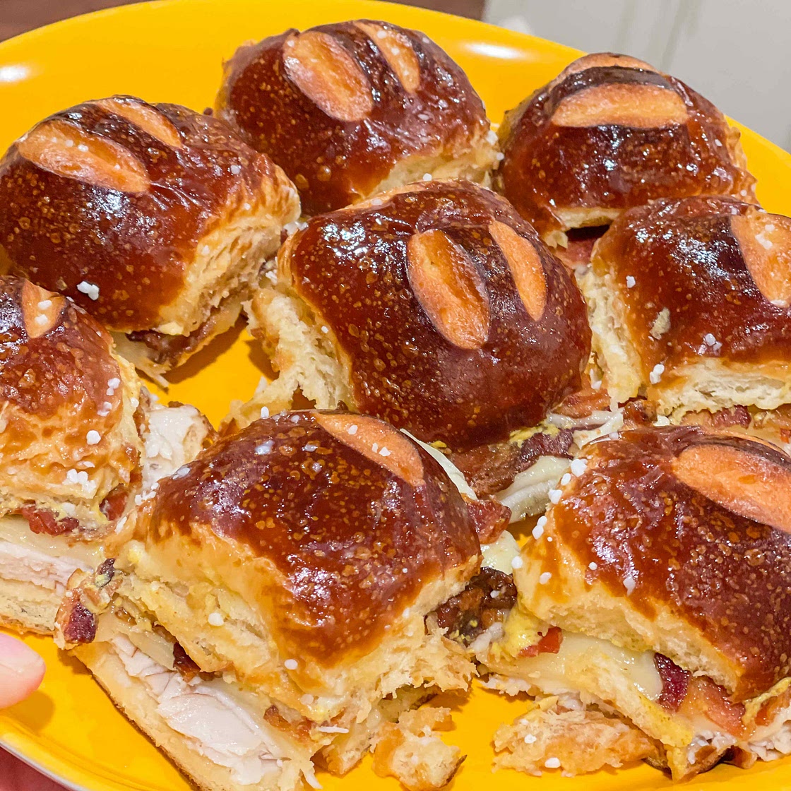 Turkey Bacon Sliders 