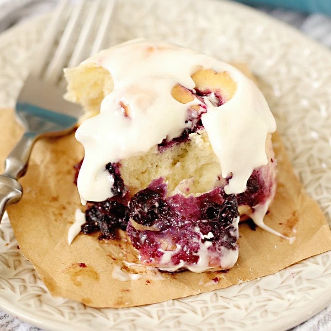 Blueberry Sweet Rolls with Cream Cheese Frosting