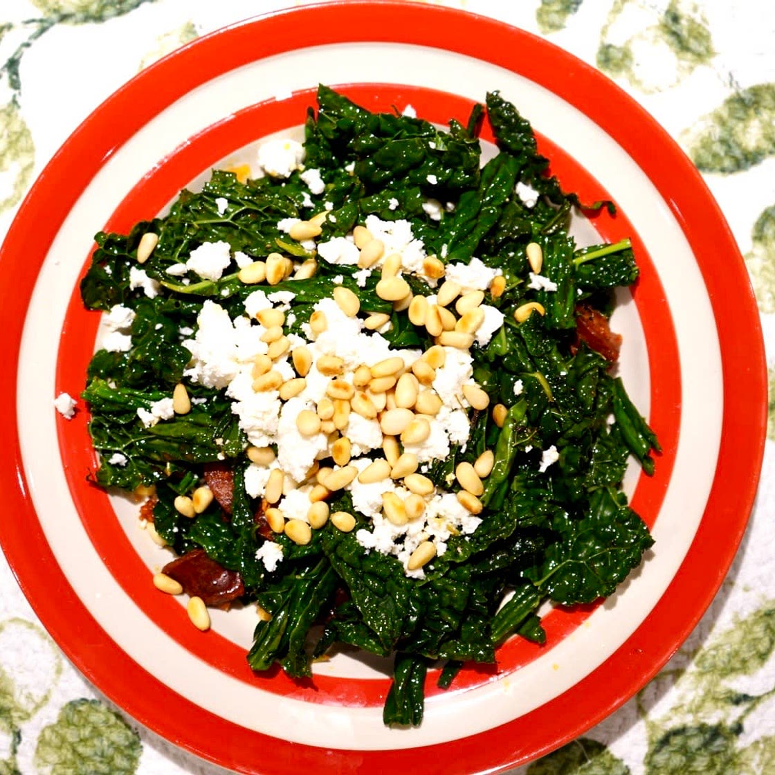 Cavolo nero with Chorizo, Feta and a dash of Lemon