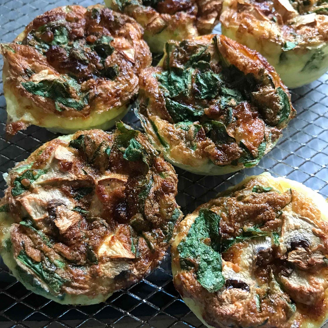 Air-Fryer baked egg white muffins