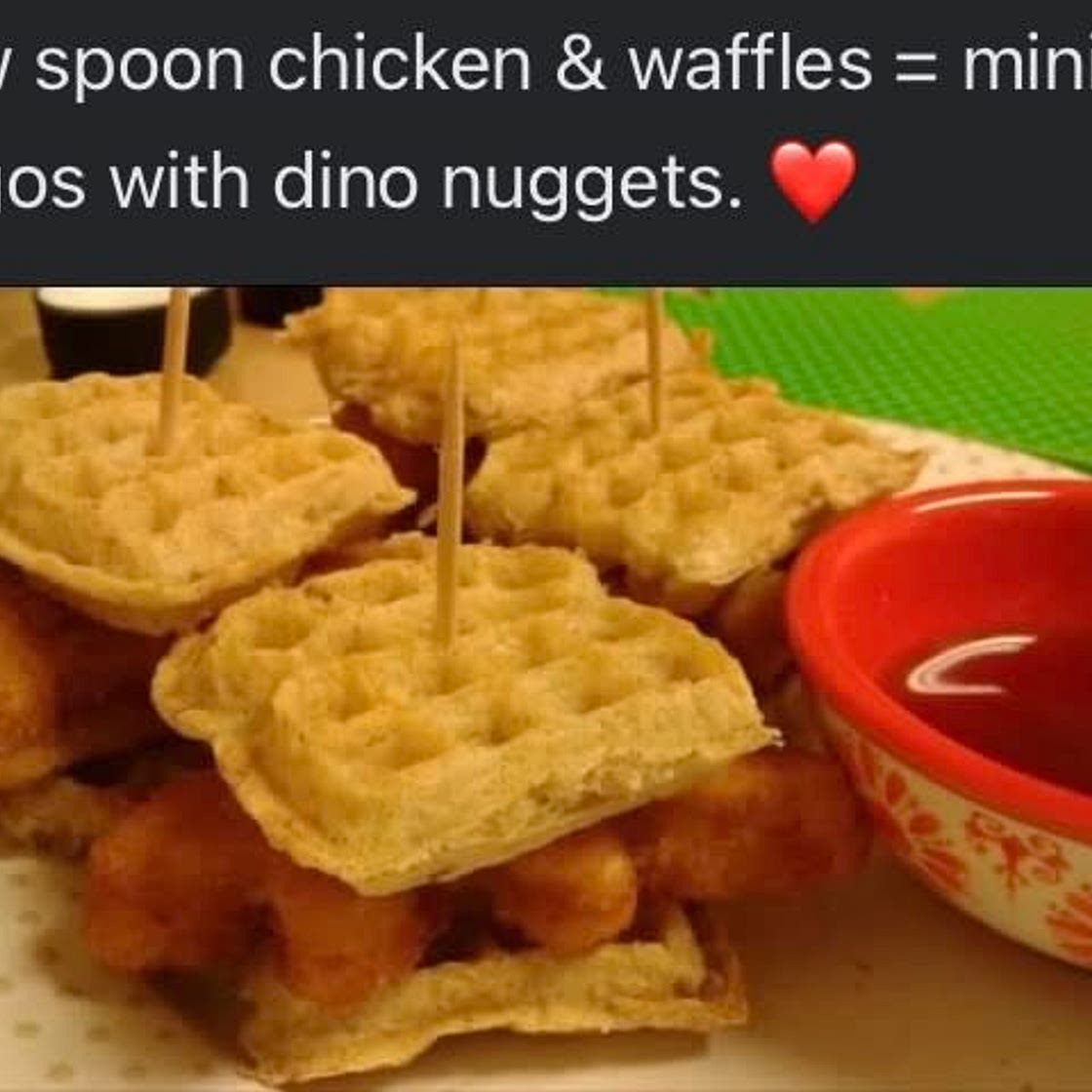 Low Spoon Chicken and Waffles