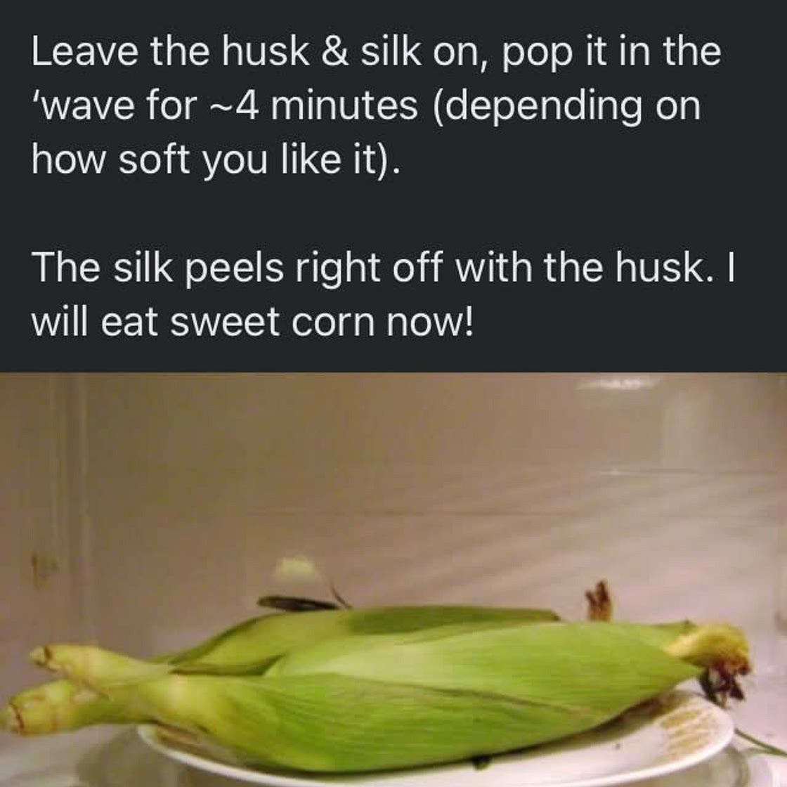 Microwave Sweet Corn