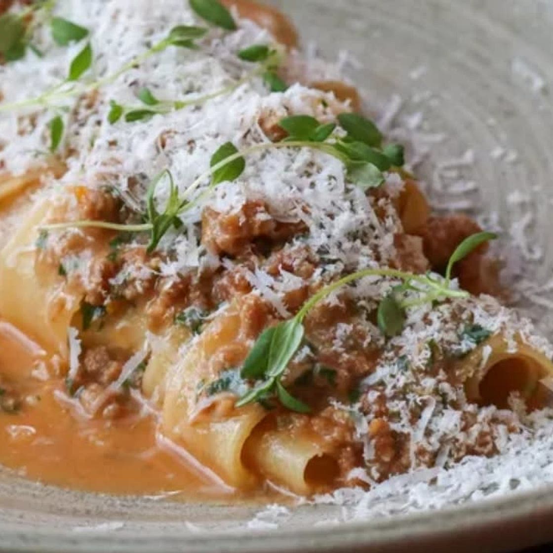 Pappardelle with White Bolognese by Chef Tony Mantuano