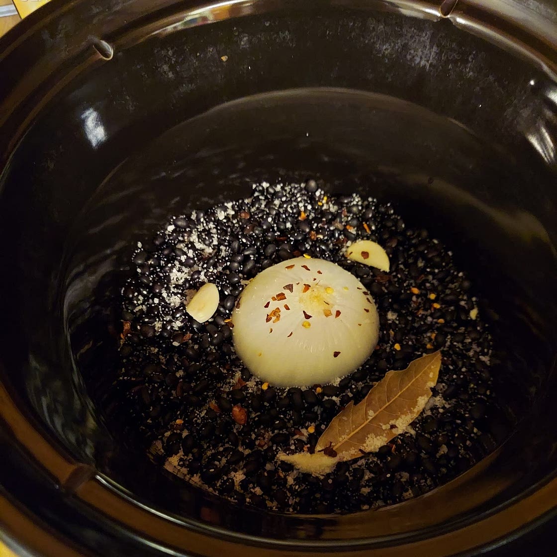 Simplest Slow Cooker Black Beans