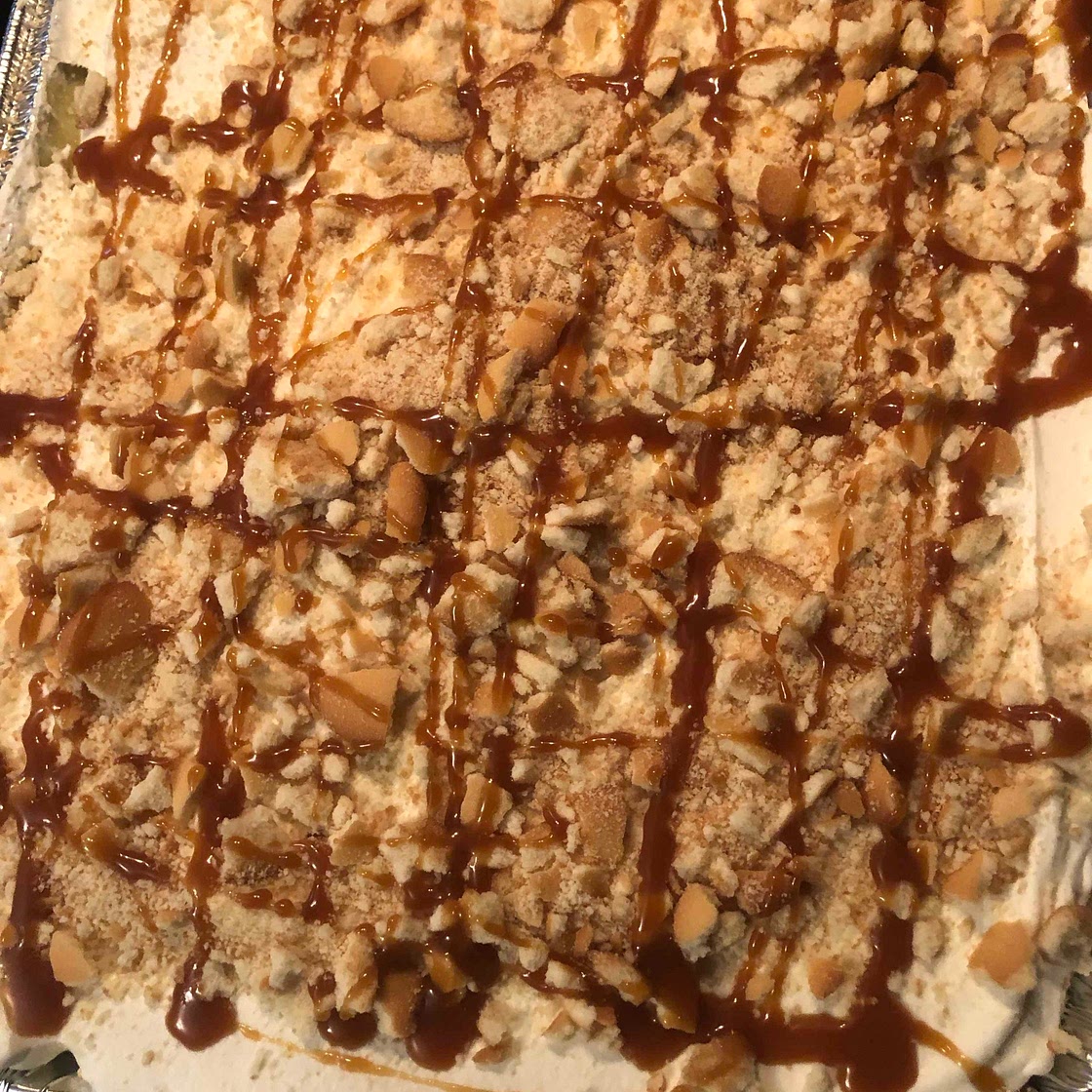 Banana pudding & Carmel drizzle 