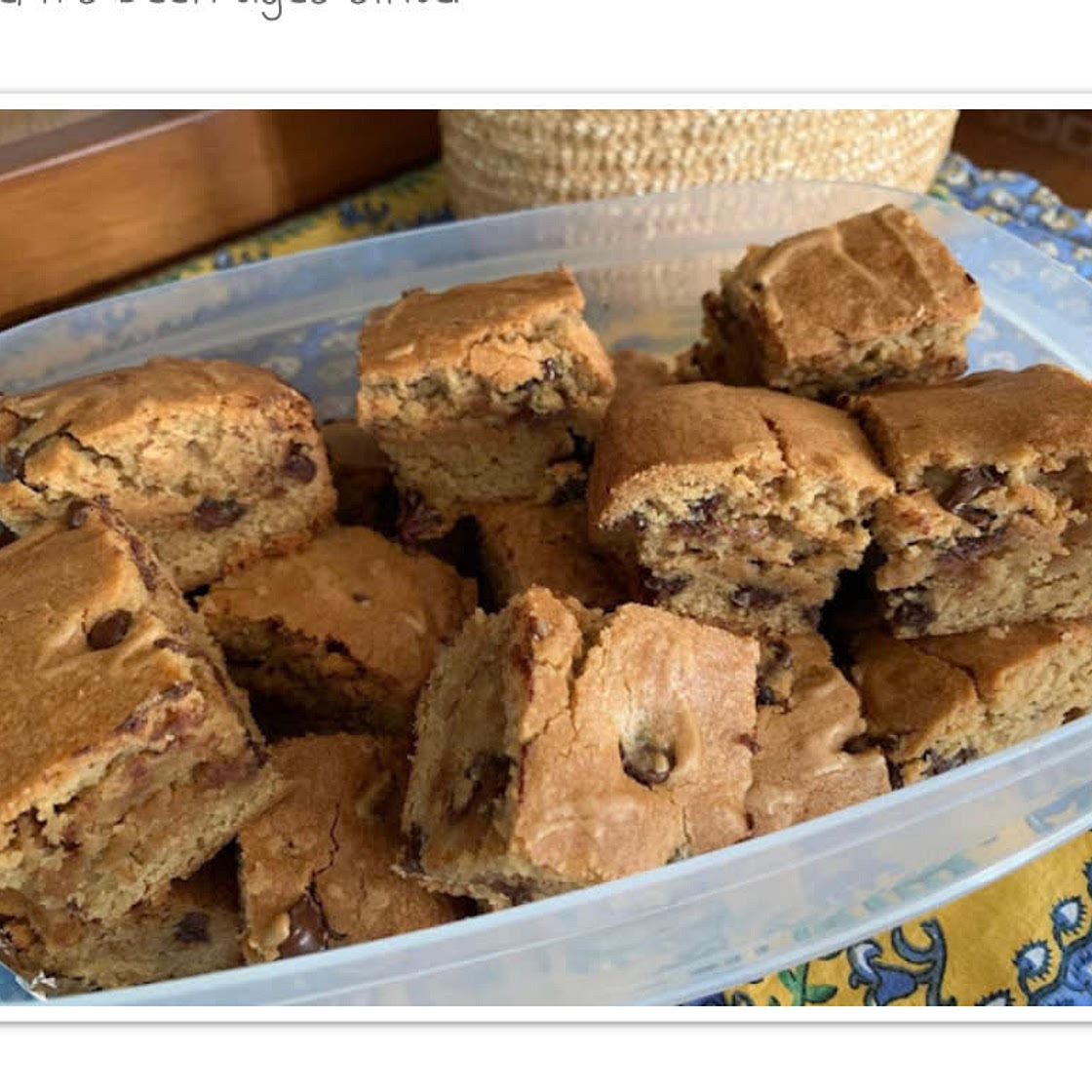 Chocolate Chip Blondies