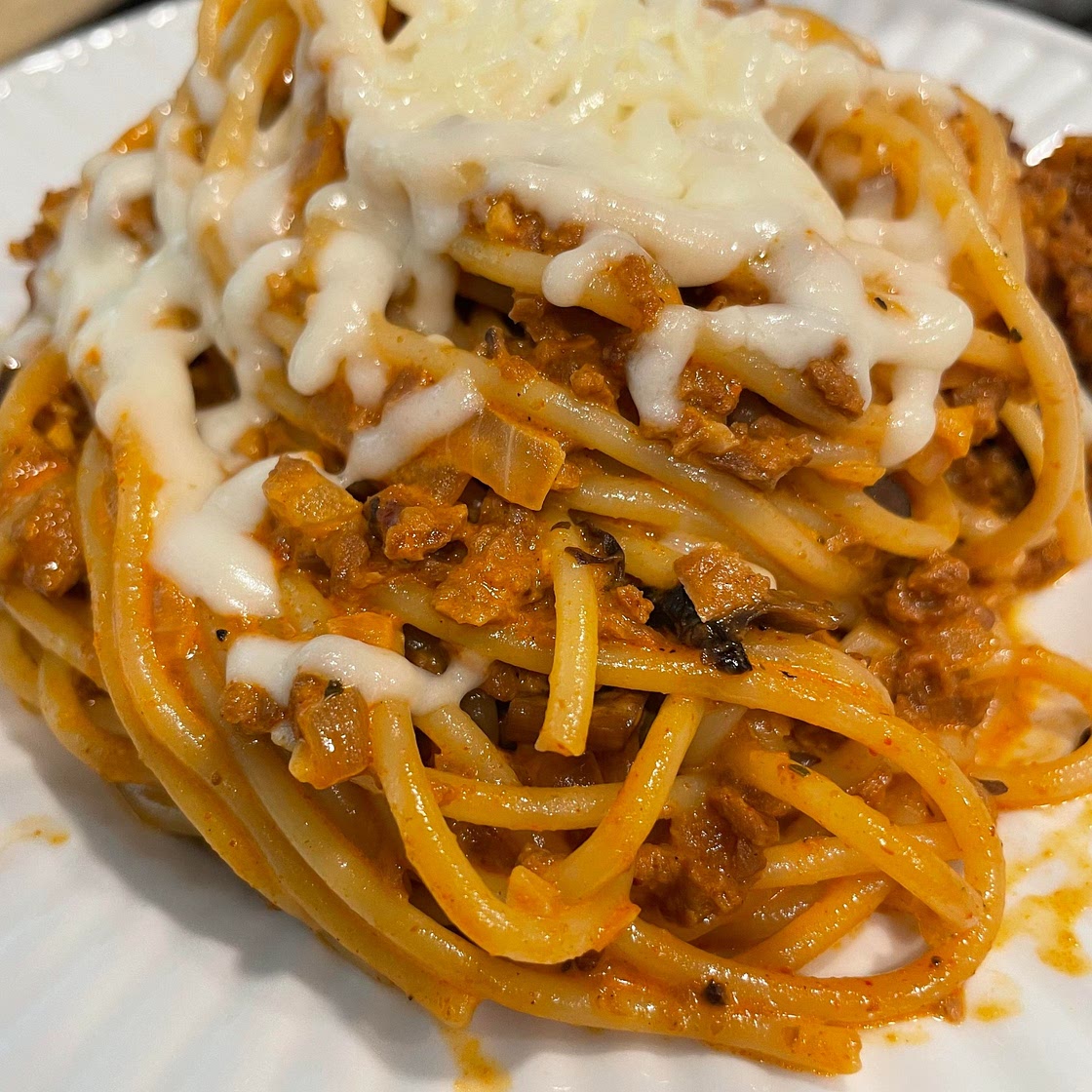 Soy Chorizo Pasta