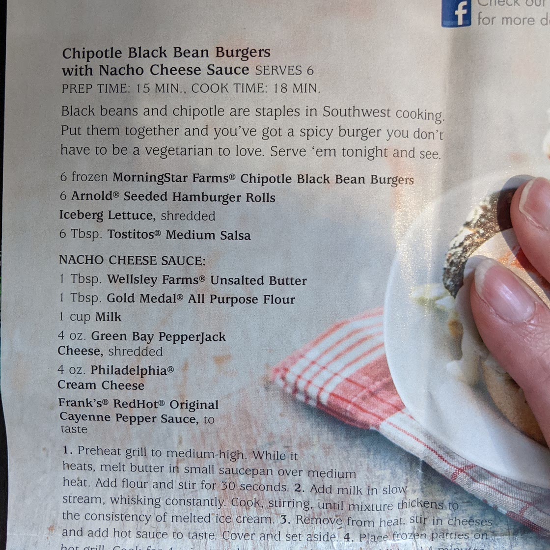 Chipotle Black Bean Burgers with Nacho Cheese Sauce