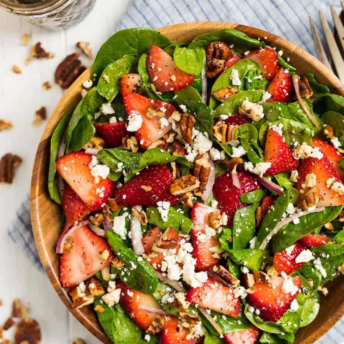 Strawberry Spinach Salad
