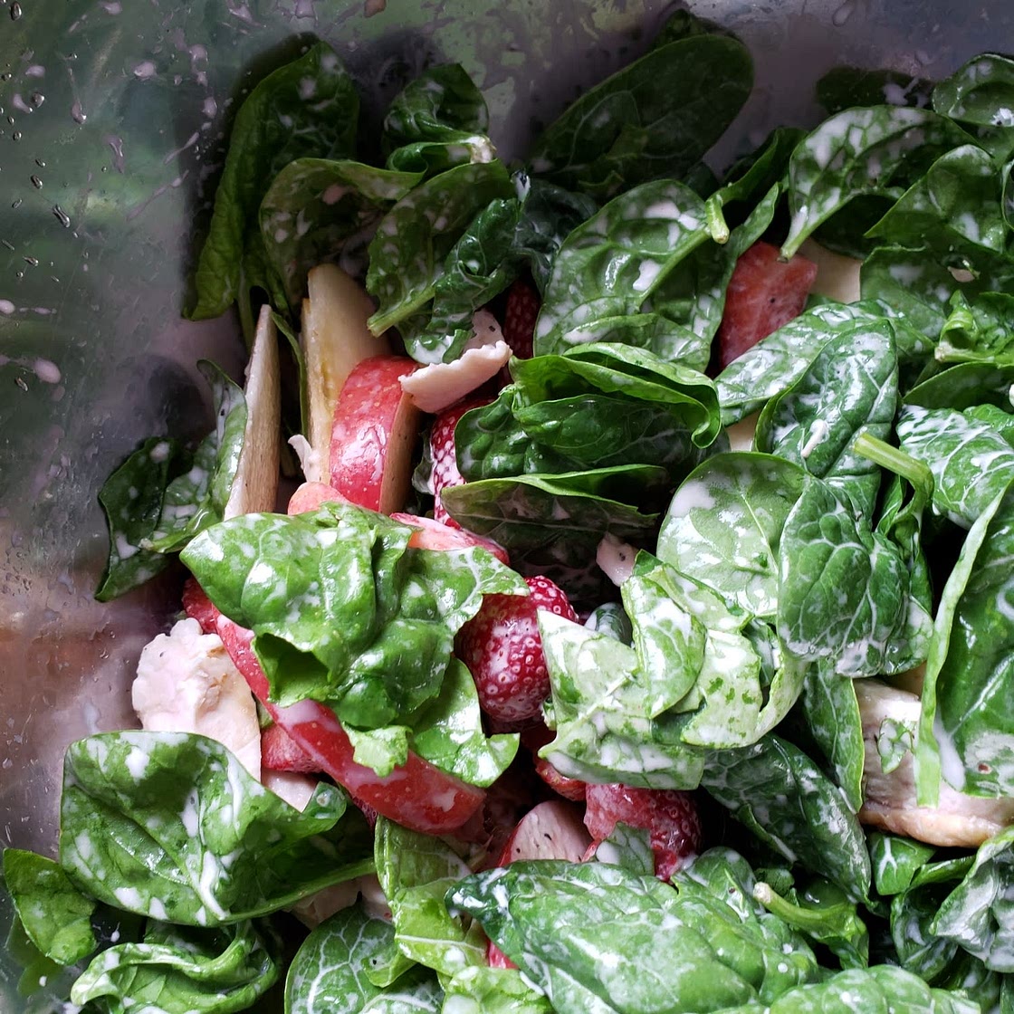 Easy Gluten-Free Chicken and Strawberry Spinach Salad