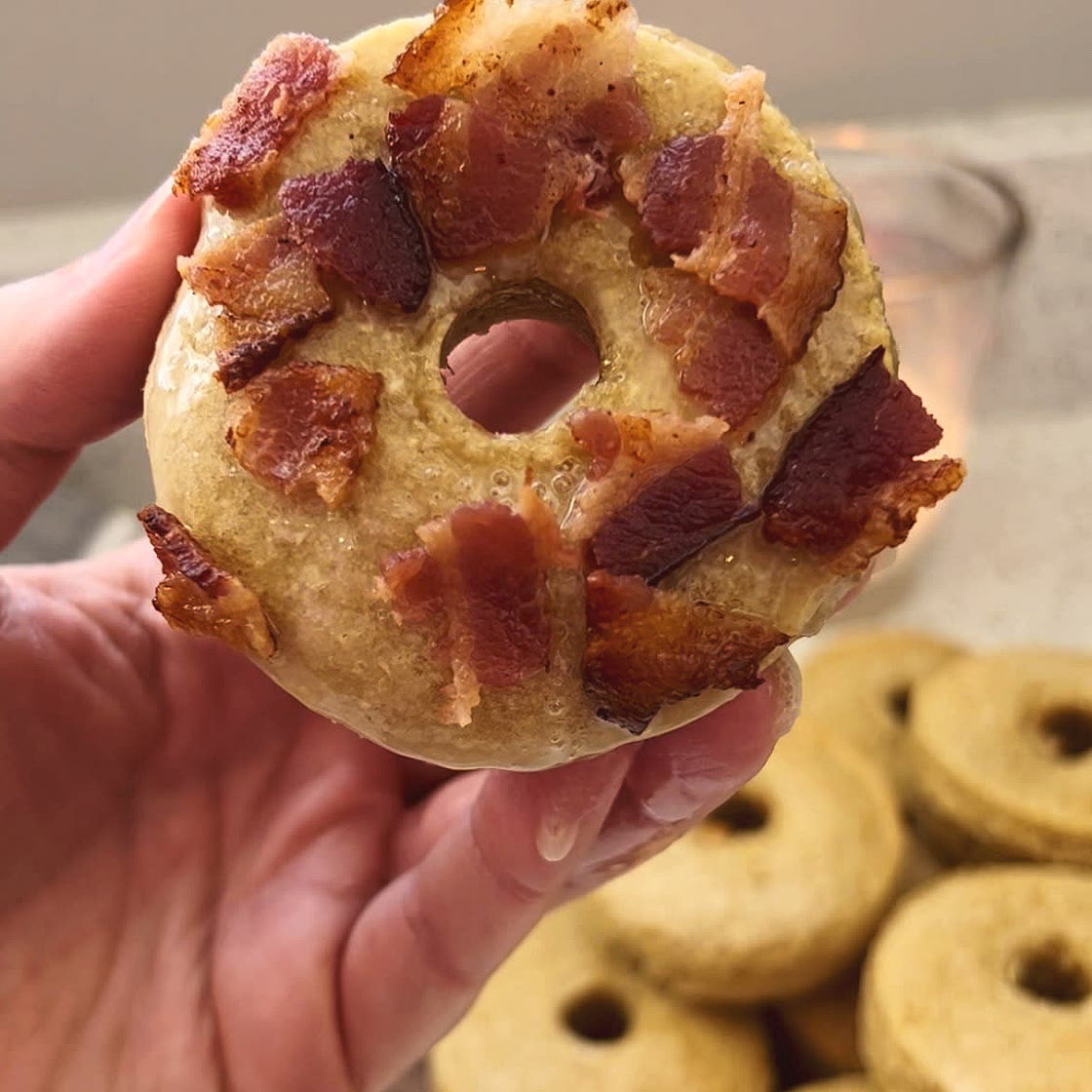 Maple Bacon Protein Donuts