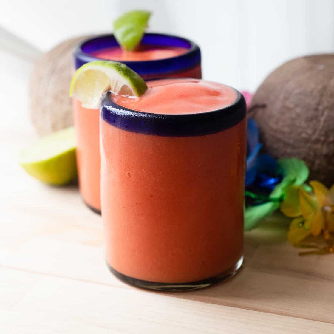 Virgin Mango Strawberry Margarita Recipe