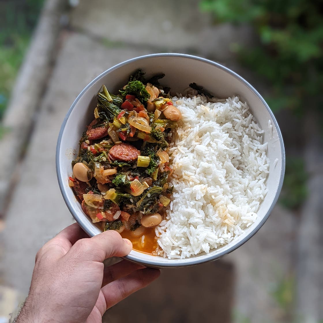 Chorizo, Butter Beans & Kale
