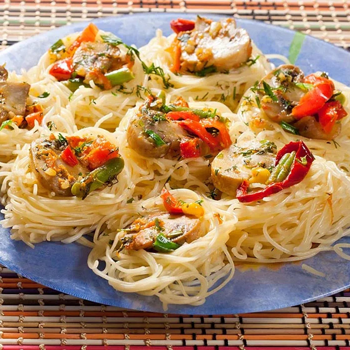 Vegetable Pasta Nests