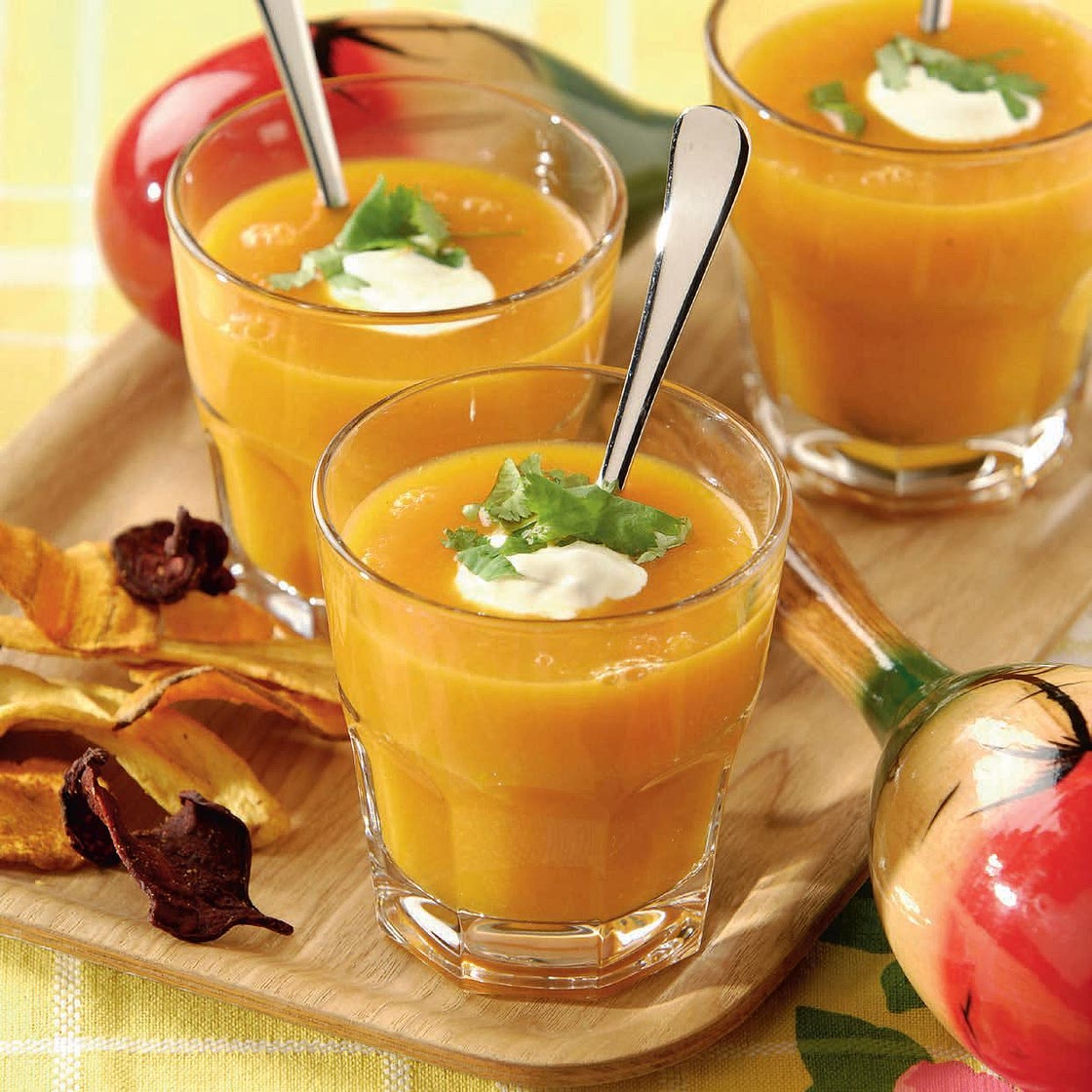 Soupe de carottes au curry