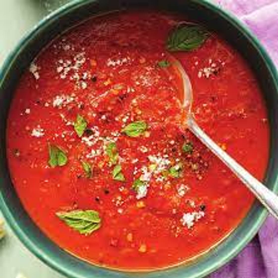 Kruidige tomatensoep