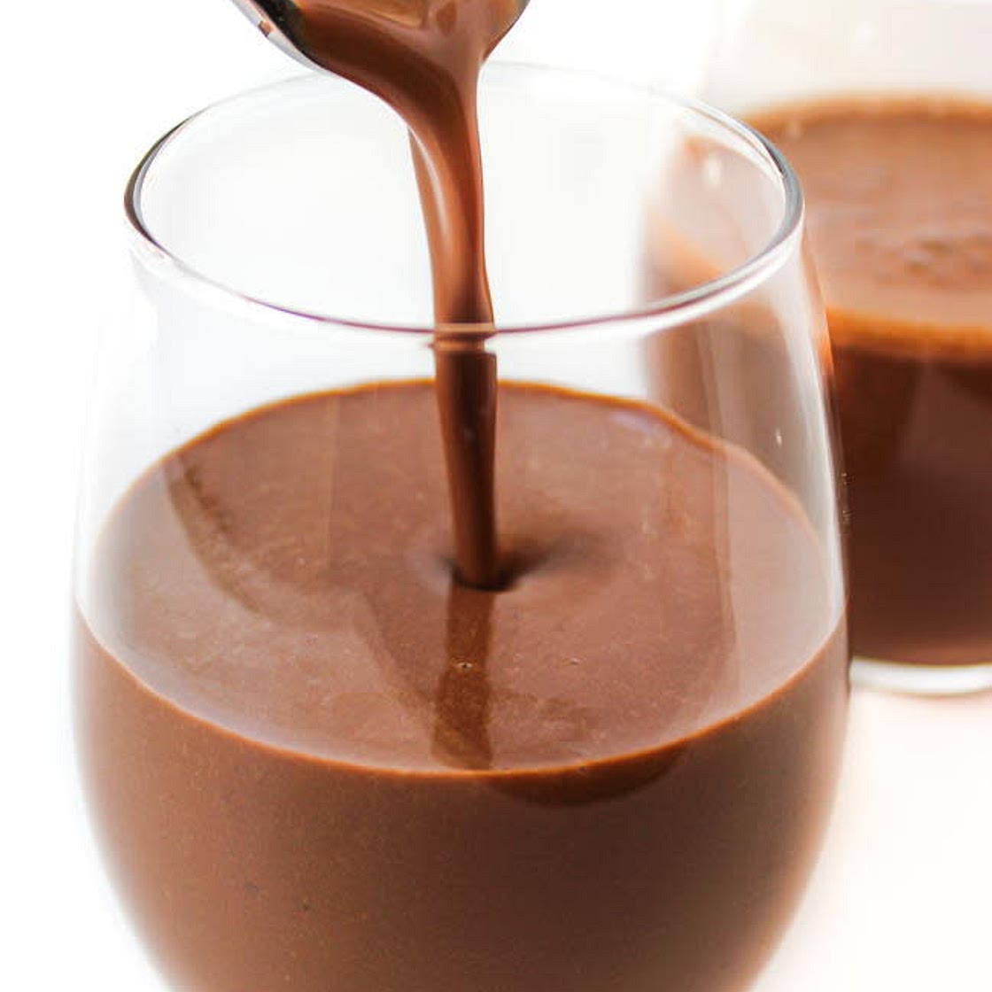 Chocolate milkshake with walnuts