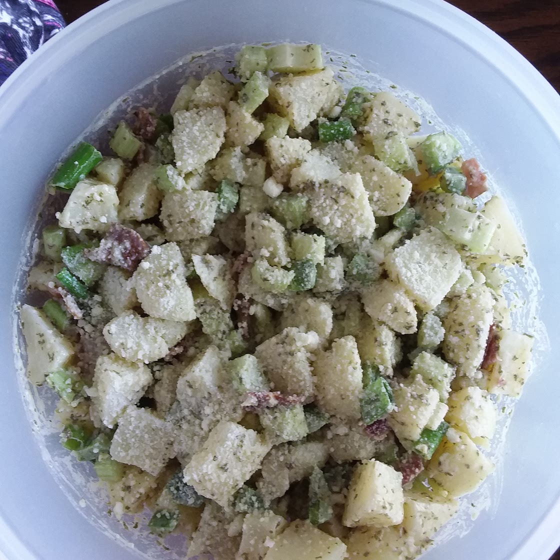 Creamy Caesar Potato Salad