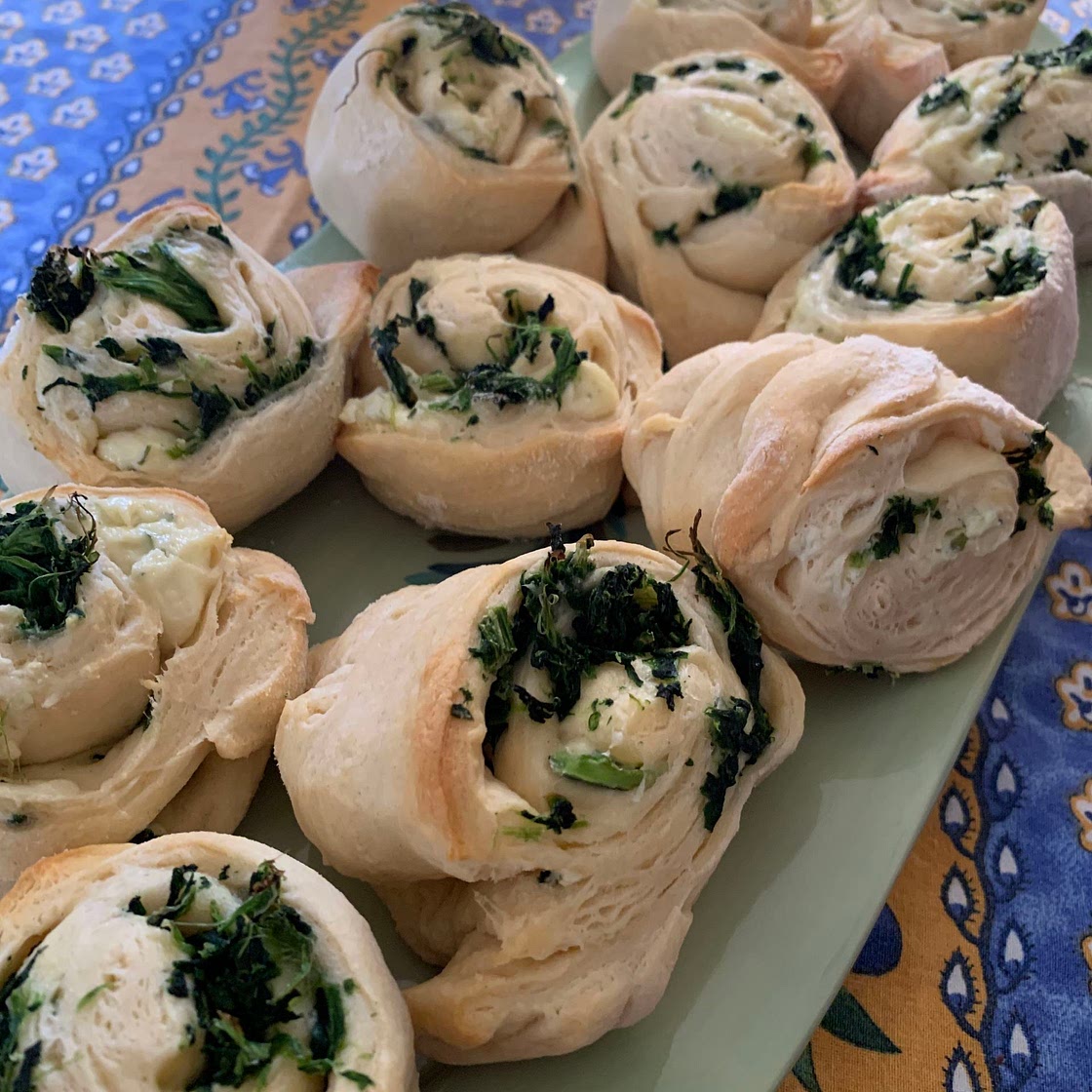 Spinach and Boursin Cheese Bundles
