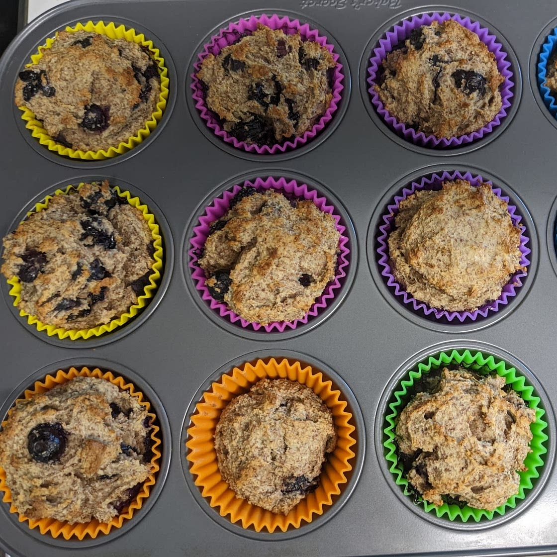 Almond blueberry muffins