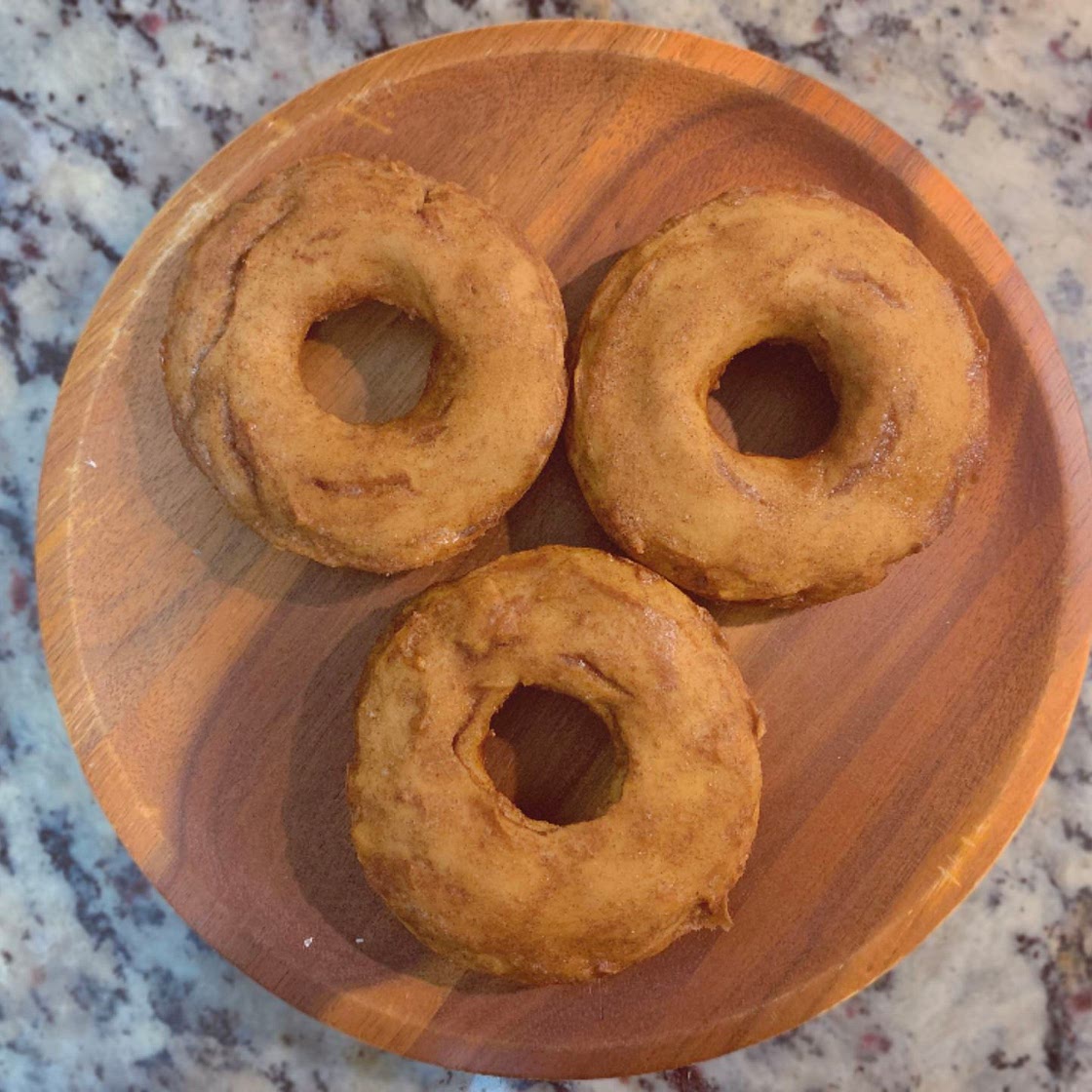 Cinnamon-Glazed Protein Donuts 
