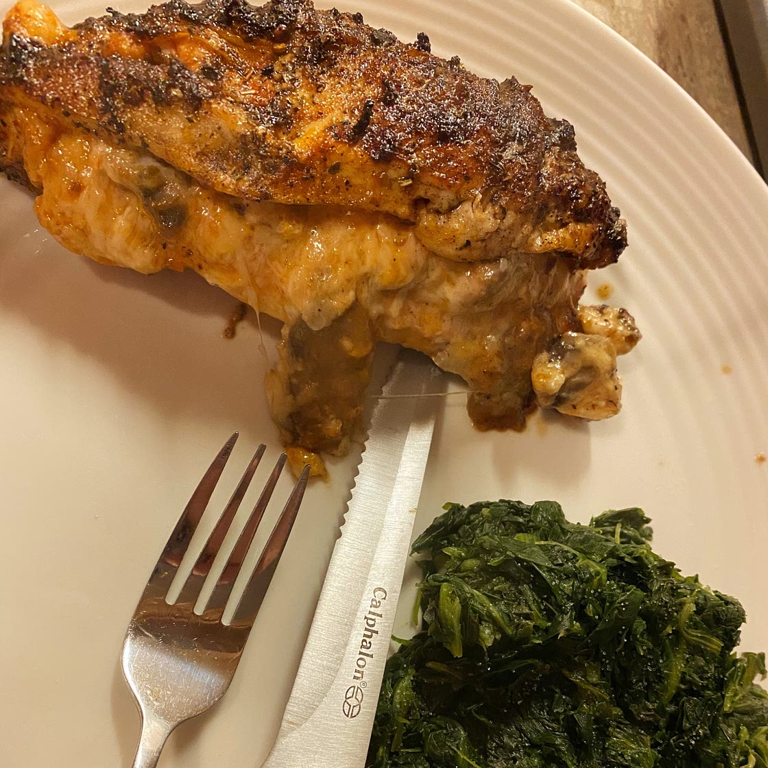 Mushroom Stuffed Chicken breast